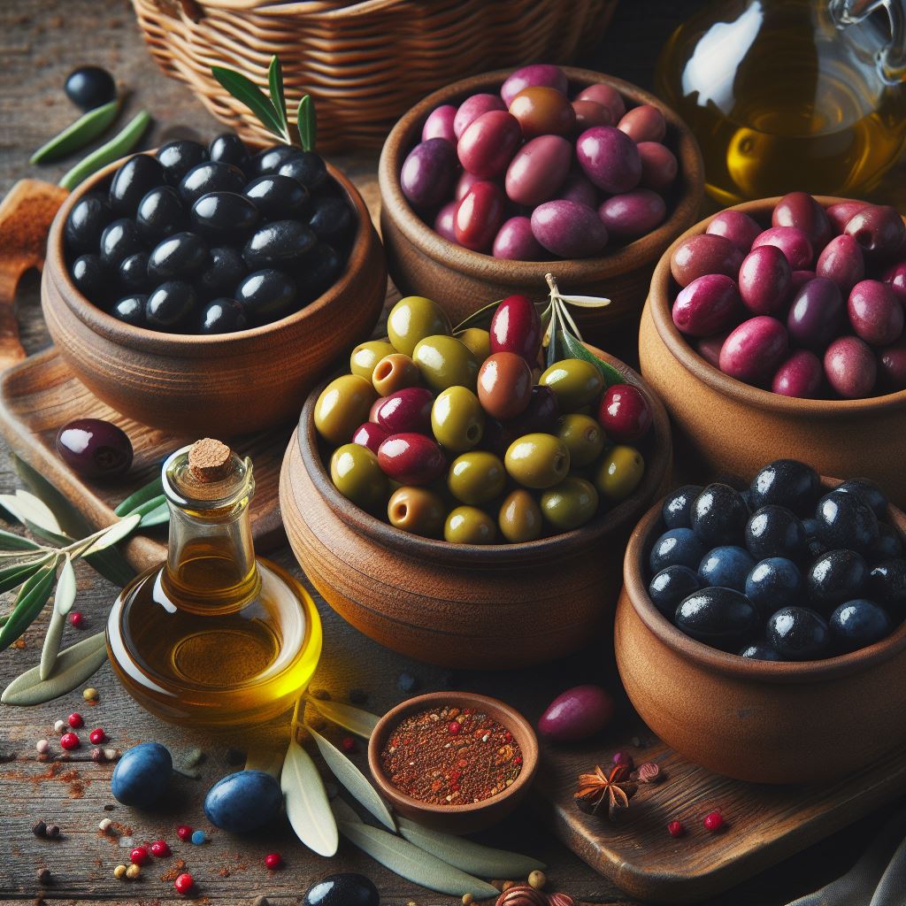 Koroneiki and Kalamata olives