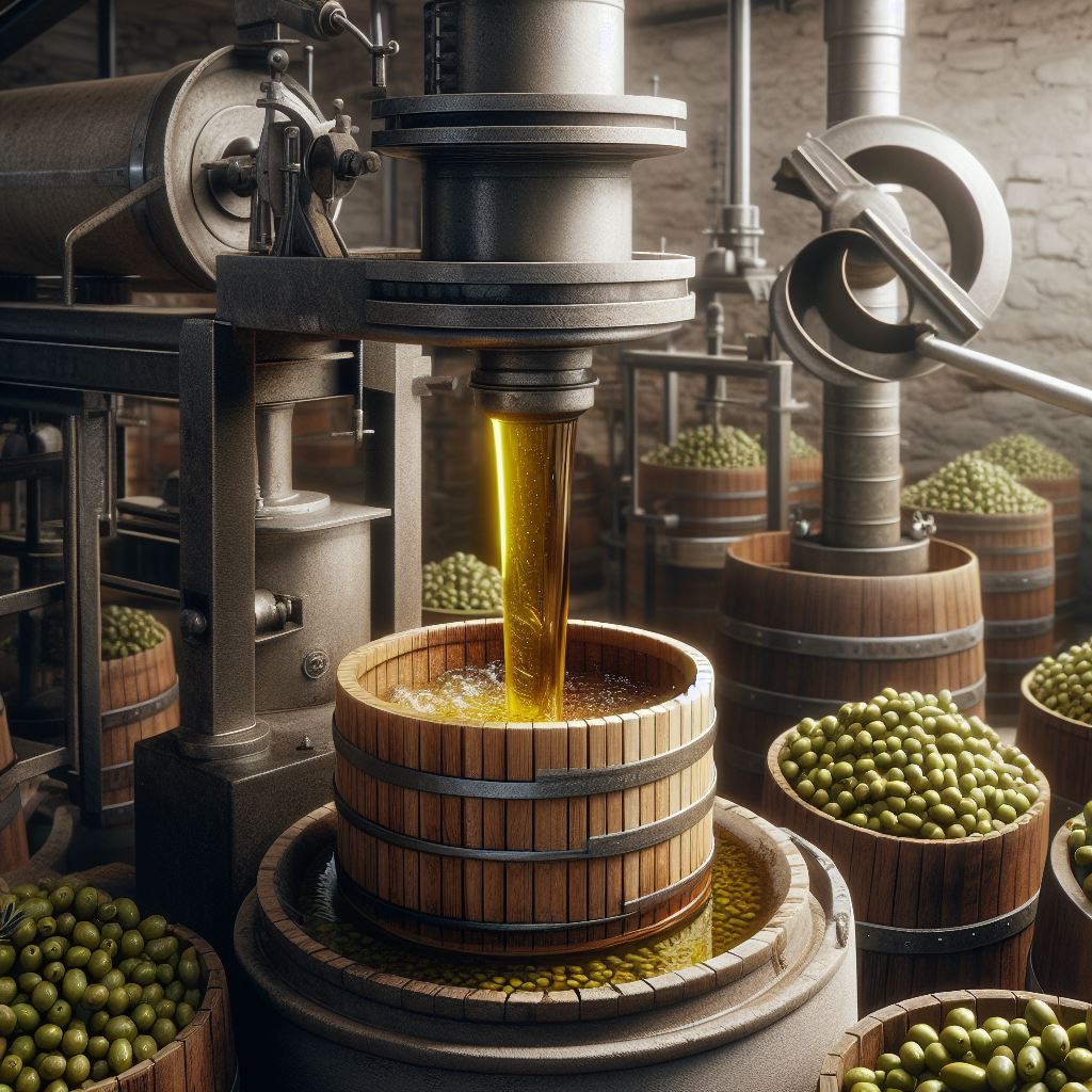Artisanal olive oil production process